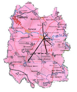 The approximate scheme of the underground passages in Tivrivskiy district