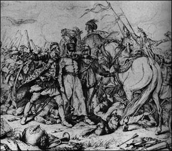 Битва під Цецорою (1620). Гравюра 19 ст.