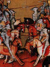 битва польської армії з татарами, фреска 15 ст.